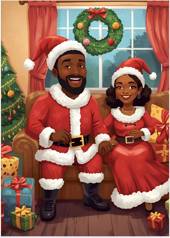 Individual Card- Mr. & Mrs. Claus