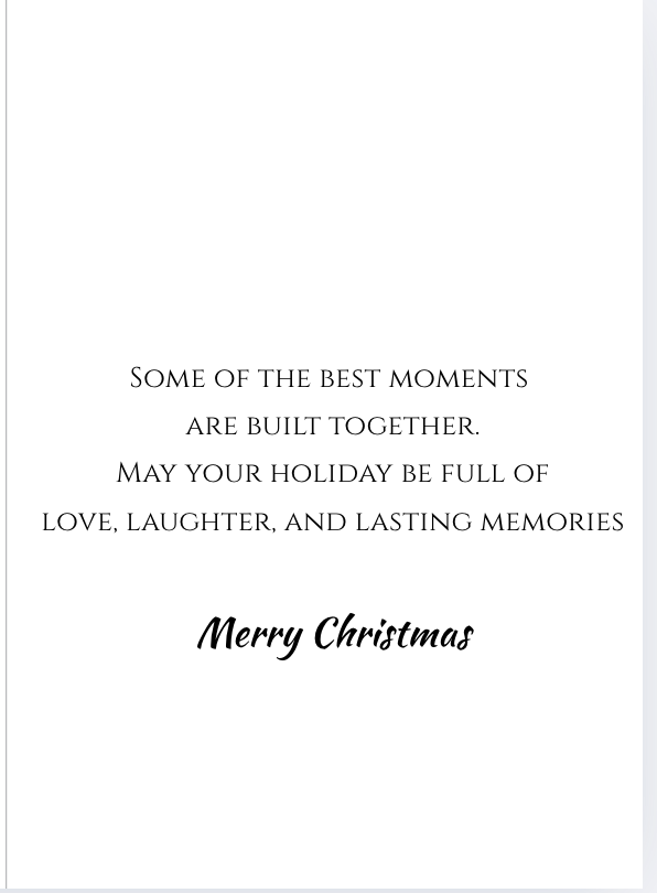 Individual Card- Boys in the Snow