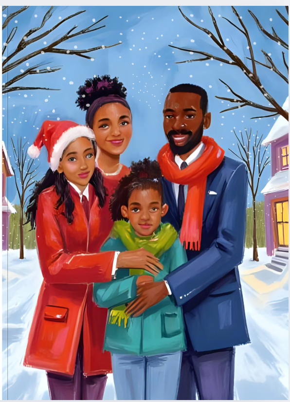 Individual Card- Snow Covered In Grace