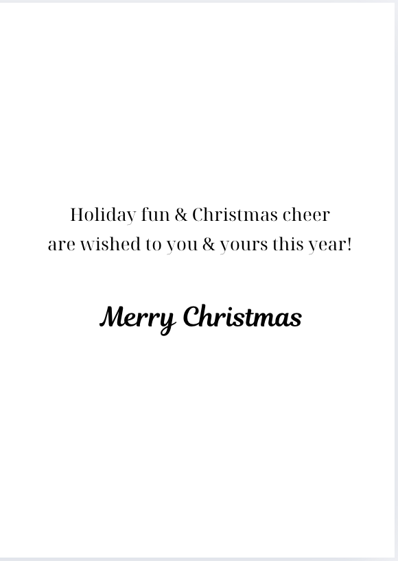 Individual Card- Mr. & Mrs. Claus